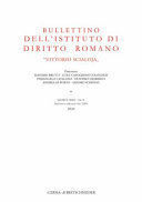 BULLETTINO DELL'ISTITUTO D. ROMANO X-2020 VITTORIO SCIALOJA