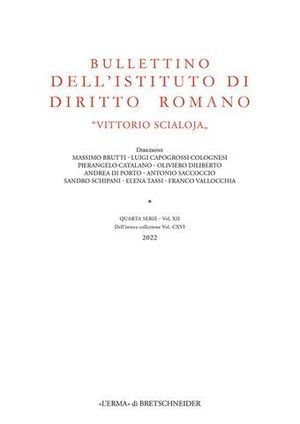 BULLETTINO DELLISTITUTO DI D. ROMANO /XII-2022