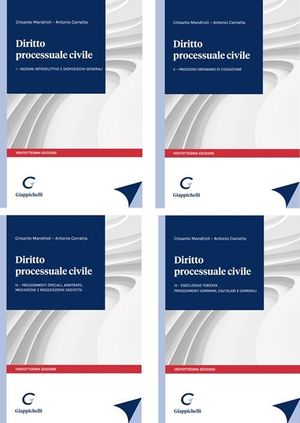DIRITTO PROCESSUALE CIVILE. VOL. 1-4