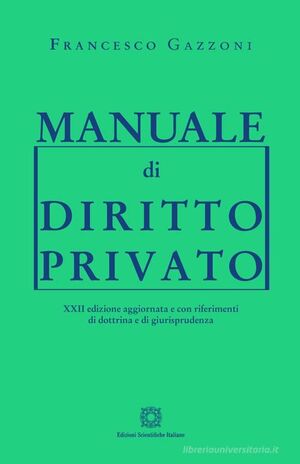 MANUALE DI DIRITTO PRIVATO