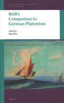 BRILL'S COMPANION TO GERMAN PLATONISM