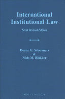 INTERNATIONAL INSTITUTIONAL LAW