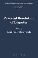 PEACEFUL RESOLUTION OF DISPUTES