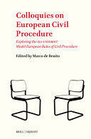 COLLOQUIES ON EUROPEAN CIVIL PROCEDURE