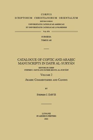CORPUS SCRIPTORUM CHRIST. O. SUBSIDIA 140