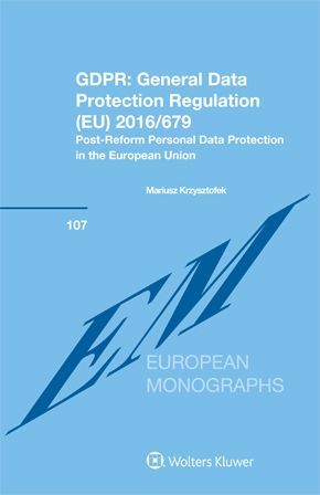 GDPR : GENERAL DATA PROTECTION REGULATION (EU)