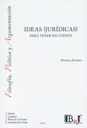 IDEAS (JURÍDICAS) PARA TENER EN CUENTA