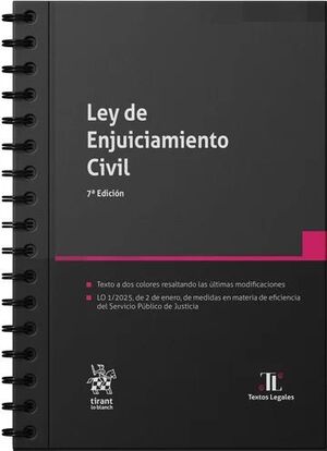 LEY ENJUICIAMIENTO CIVIL CON ANILLAS