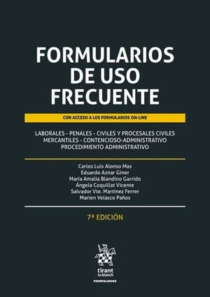 FORMULARIOS DE USO FRECUENTE ( LABORALES - PENALES - CIVILES Y PROCESALES CIVILE