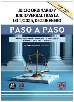 JUICIO ORDINARIO Y JUICIO VERBAL TRAS LO 1/2025, DE 2 ENERO