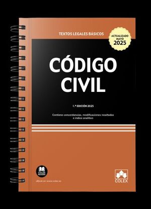 CODIGO CIVIL 2025 EDICION ESPECIAL CON ESPIRAL