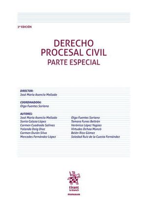 DERECHO PROCESAL CIVIL. PARTE ESPECIAL