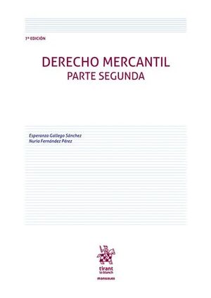 DERECHO MERCANTIL. PARTE SEGUNDA