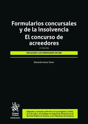 FORMULARIOS CONCURSALES Y DE LA INSOLVENCIA