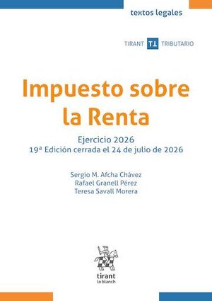IMPUESTO SOBRE LA RENTA. EJERCICIO 2026