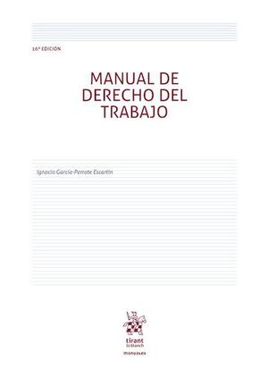 MANUAL DE DERECHO DEL TRABAO