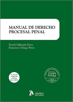 MANUAL DE DERECHO PROCESAL PENAL