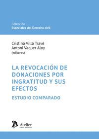 REVOCACION DE DONACIONES POR INGRATITUD Y SUS EFECTOS.