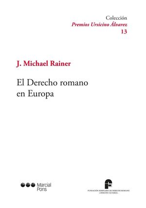 EL DERECHO ROMANO EN EUROPA
